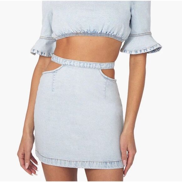 Denim Mini Skirt - NWT WeWoreWhat Cut Out
Indigo Comfort Skirt - Picture 4 of 6